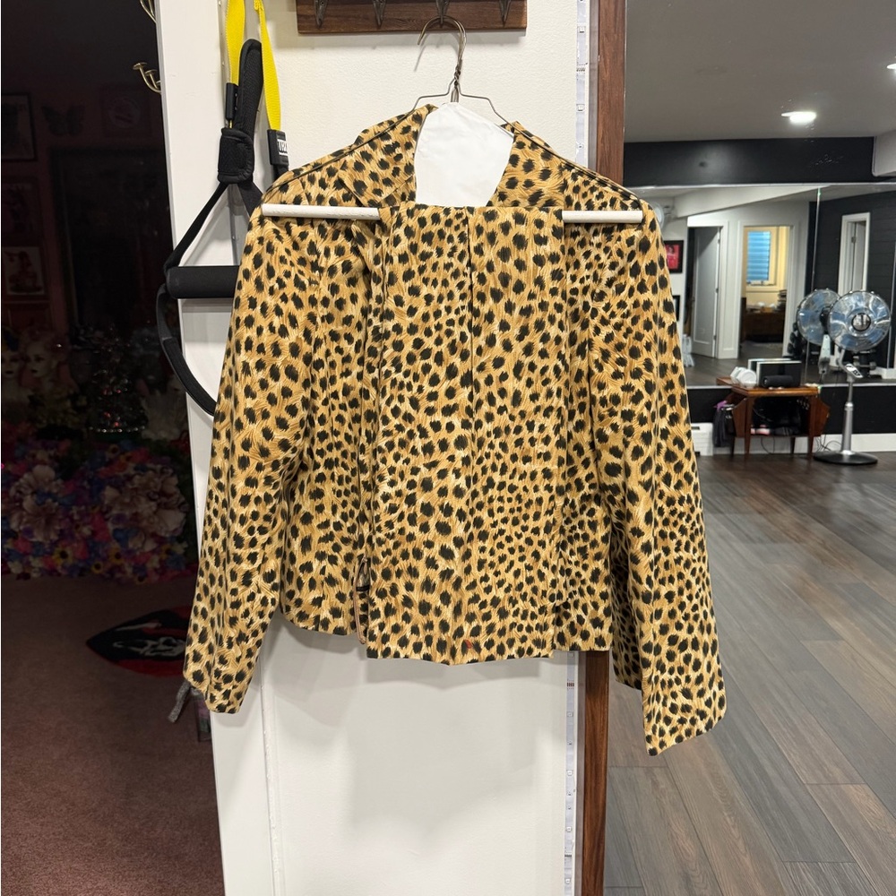 Judith Hart Leopard Print Jacket 8T Petite
